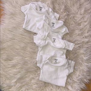 carters onesies white